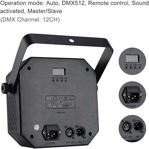 Miniatura 5 de Luces de DJ de escenario, luz de efecto LED WorldLite 5 en 1 con bola mágica, luces LED de patrón par y estroboscópico/UV, ideal para iluminación de