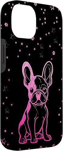 Miniatura 6 de Funda para iPhone 15 Pro Max Bulldog francés con patrones abstractos para amantes de los perros