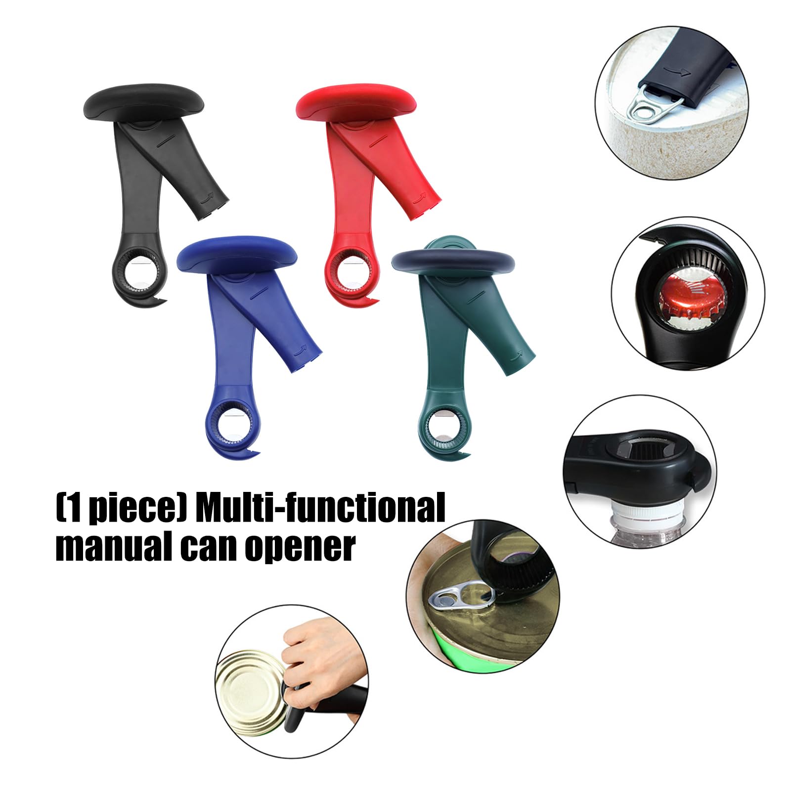 Apriscatole Manuale in Acciaio Inossidabile qualità con Azione per Un ' Apertura Pulita e degli Alimenti Apriscatole con Gancio Magnetico
