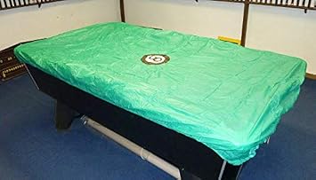 Heavy Gauge Soft Vinyl 8 BALL Design Green Cover For 6-7ft English Pool Tables