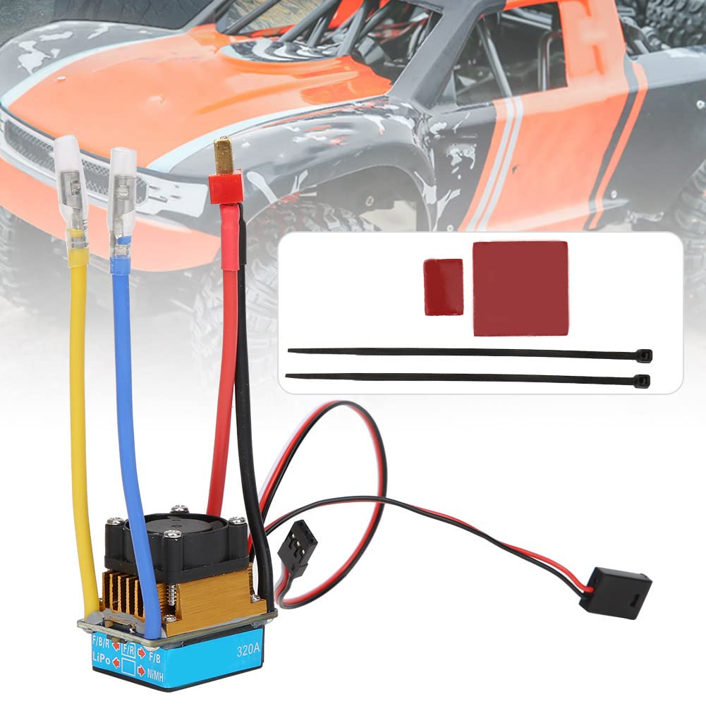 Régulateur ESC Brossé 320A Pour Voiture RC - Bidirectionnel, Ventilateur Refroidissement