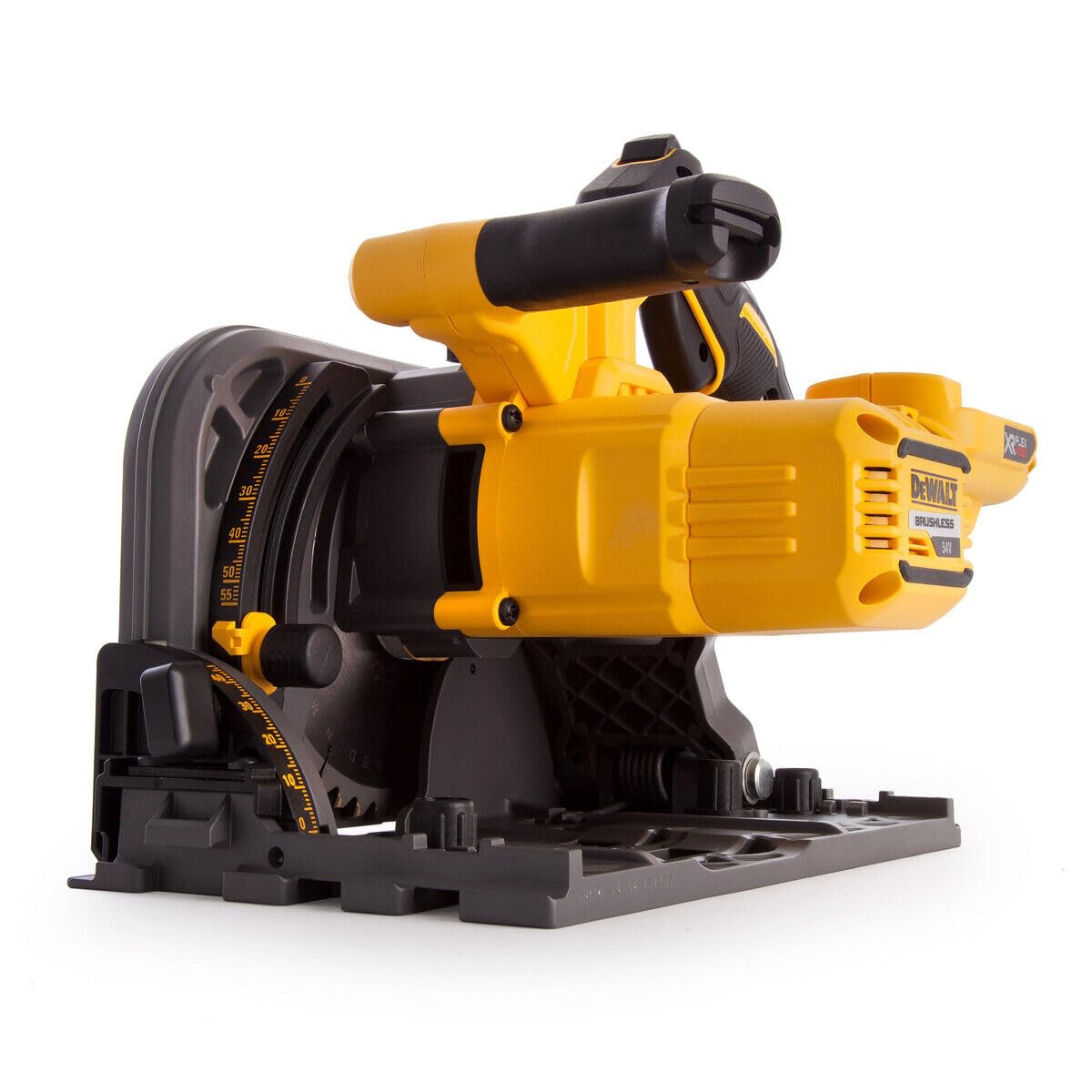 Dewalt DCS520T2 54 V XR FLEXVOLT Sierra de inmersión inalámbrica de 165 mm - 2 x 6,0 Ah + raíles de guía
