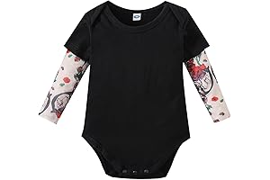 LYSMuch Toddler Baby Boys Girls Tattoo Sleeve Bodysuit