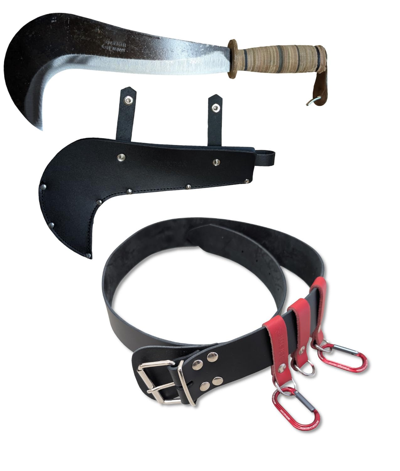 Cinturone antincendio Safemax con moschettoni lunghezza 120 cm con protezione della fibbia, disponibile con vari accessori