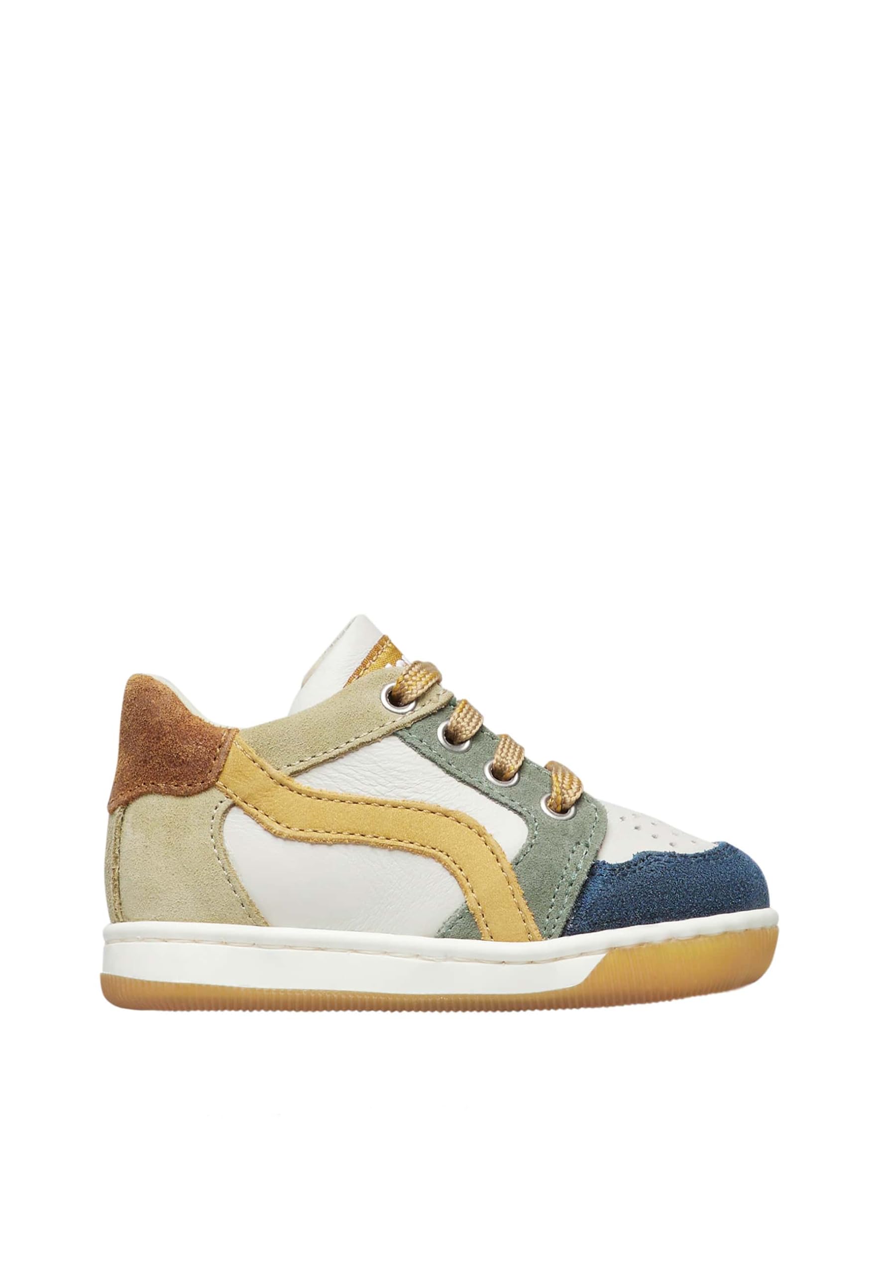 Falcotto ABEIA Suede Wax/Nappa/Suede SPAZZ. Milk-Navy-Olive