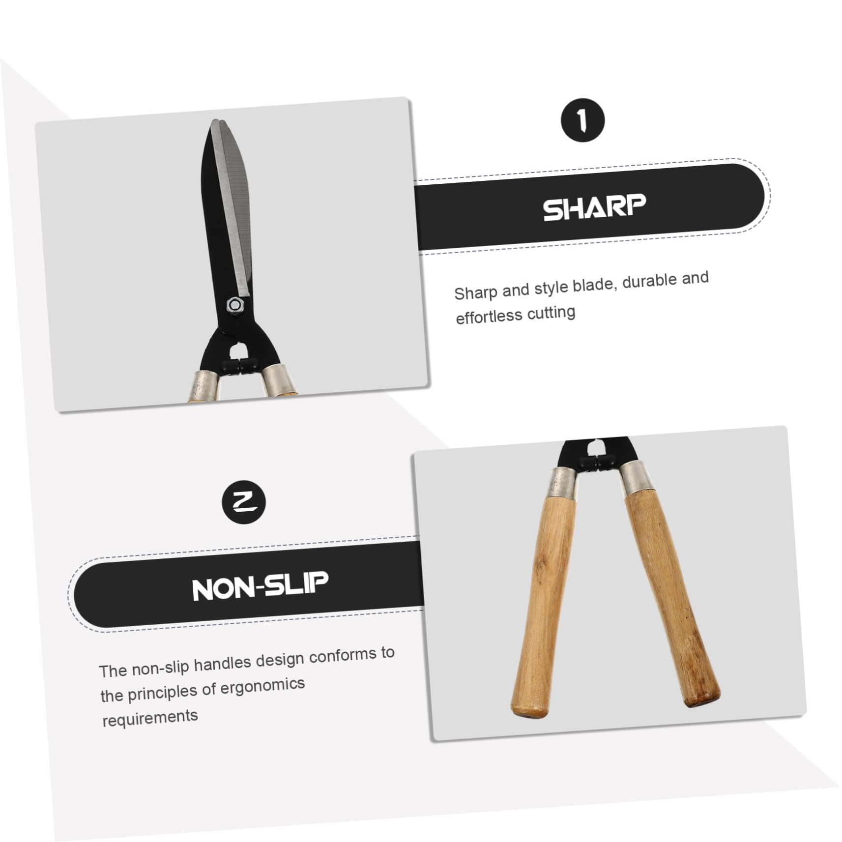 Tijeras de Madera de Acero al Carbono de Mango Jardinería
