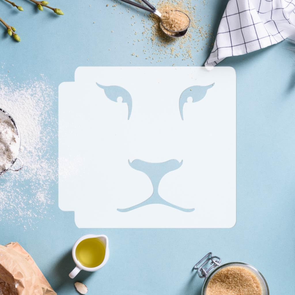 Lion Face 783-F389 Stencil (7 inch)