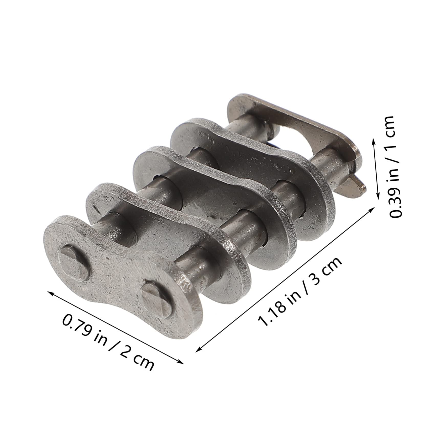 MUSISALY 10pcs Chain Joint Bike Chain Link Heavy Duty Chain Roller Chain Buckle Chain Connecting Link Bike Chain Repair Links Chain Connector Link SMA Connectors Alloy Steel Silver