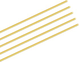 2mm Brass Rod, Length 350mm, Brass Straight Metal Round Rod for RC Models, DIY (5PCS)