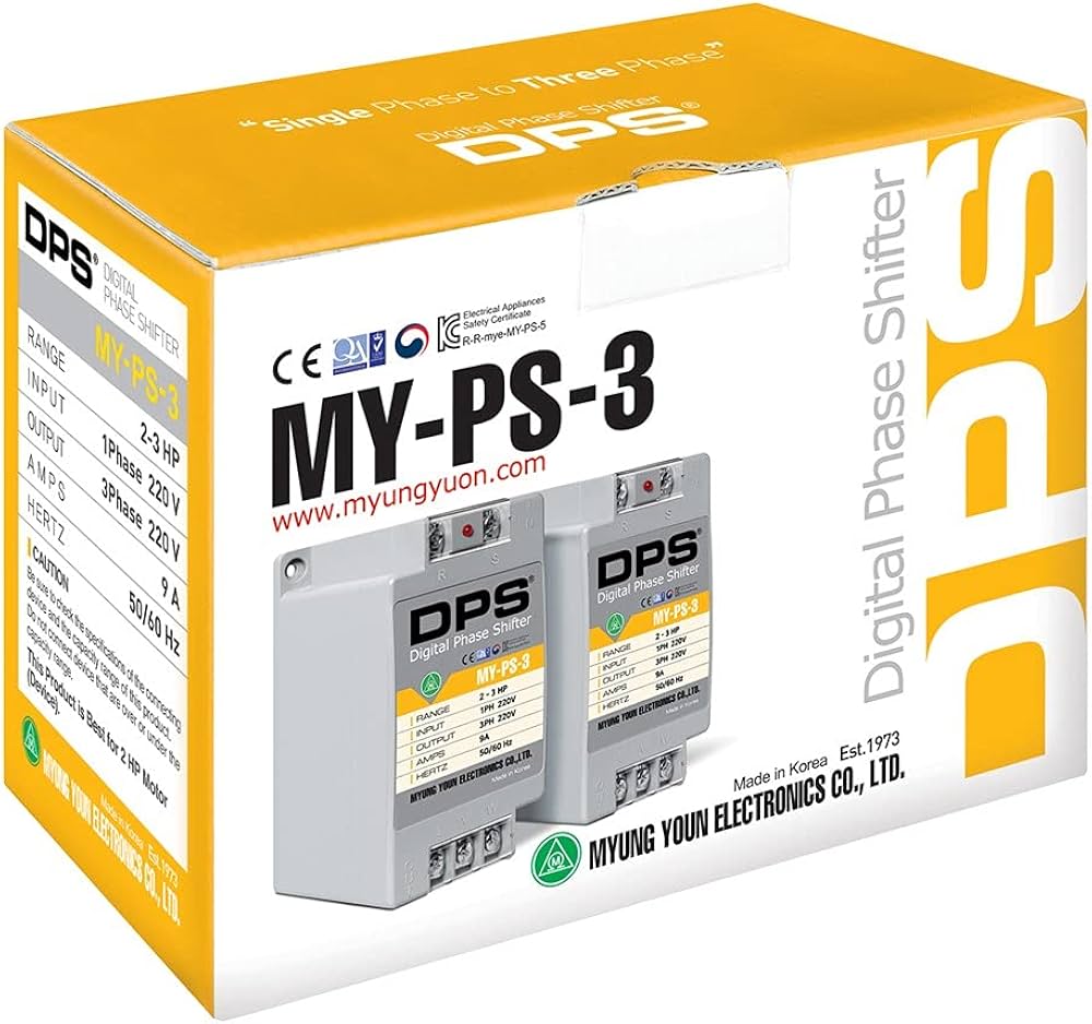 Single Phase to 3 Phase Converter, My-PS-3 Model, Suitable for 2HP