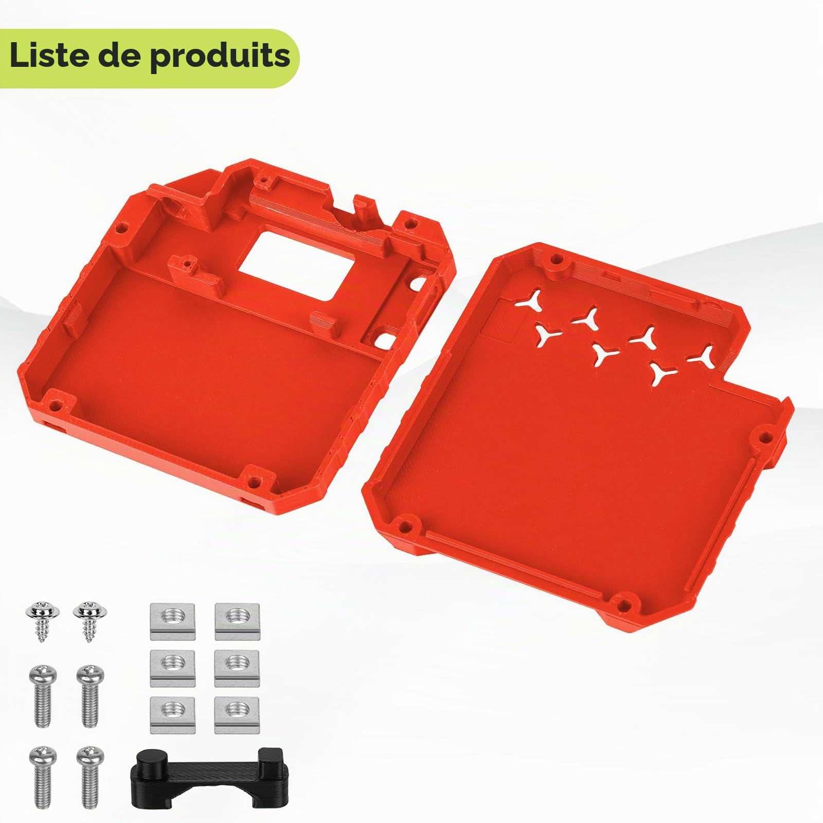 1 paquet ESP32 pour boîtier Heltec V3, carte de développement LoRa, boîtier Meshtastic avec connecteur d'antenne et interface de type C, (N33, rouge)