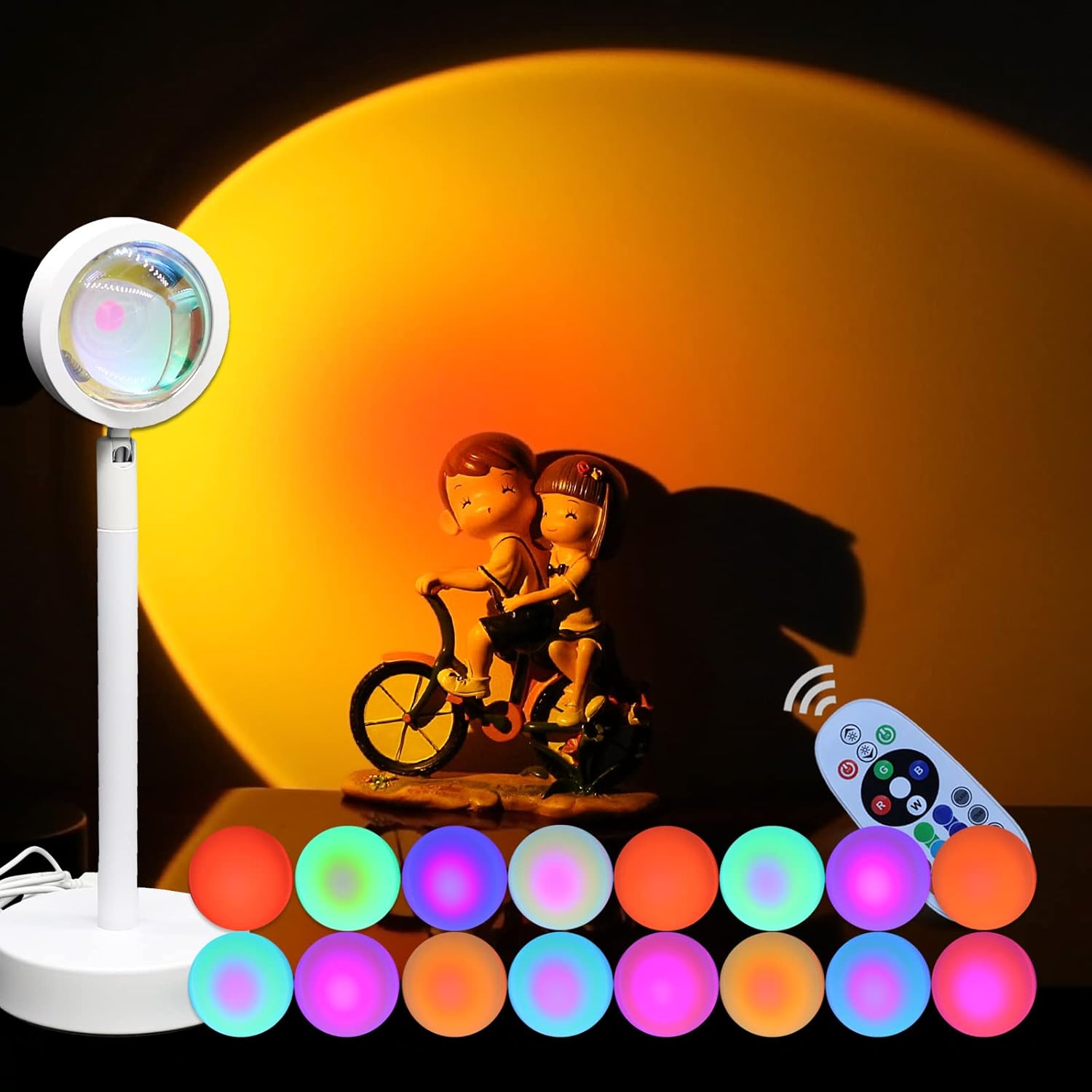 Buy Sunset Projection Lamp, Sunset Lamp Multiple Colors with Remote
