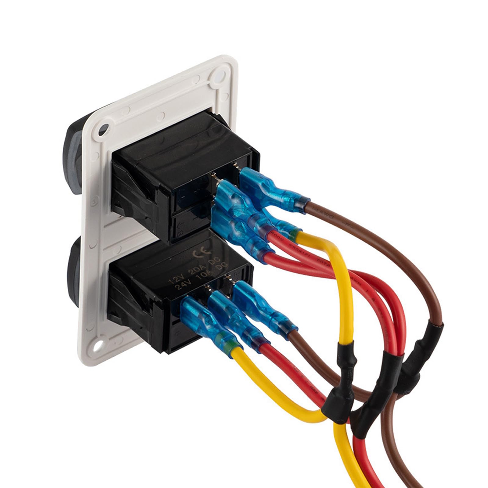 Marine WC-Schalter Panel ABS 3-Wege-Steuerung mit starker Konstruktion und einfach zu bedienenden Upgrades für Yachtboot, ABS, Marine Toilettenwechsel