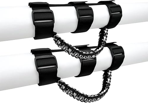 Asas de agarre de barra antivuelco, asas de agarre de cuerda de paracaídas para Jeep Wrangler YJ TJ JK JKU JL JLU, asas de agarre duraderas, barras