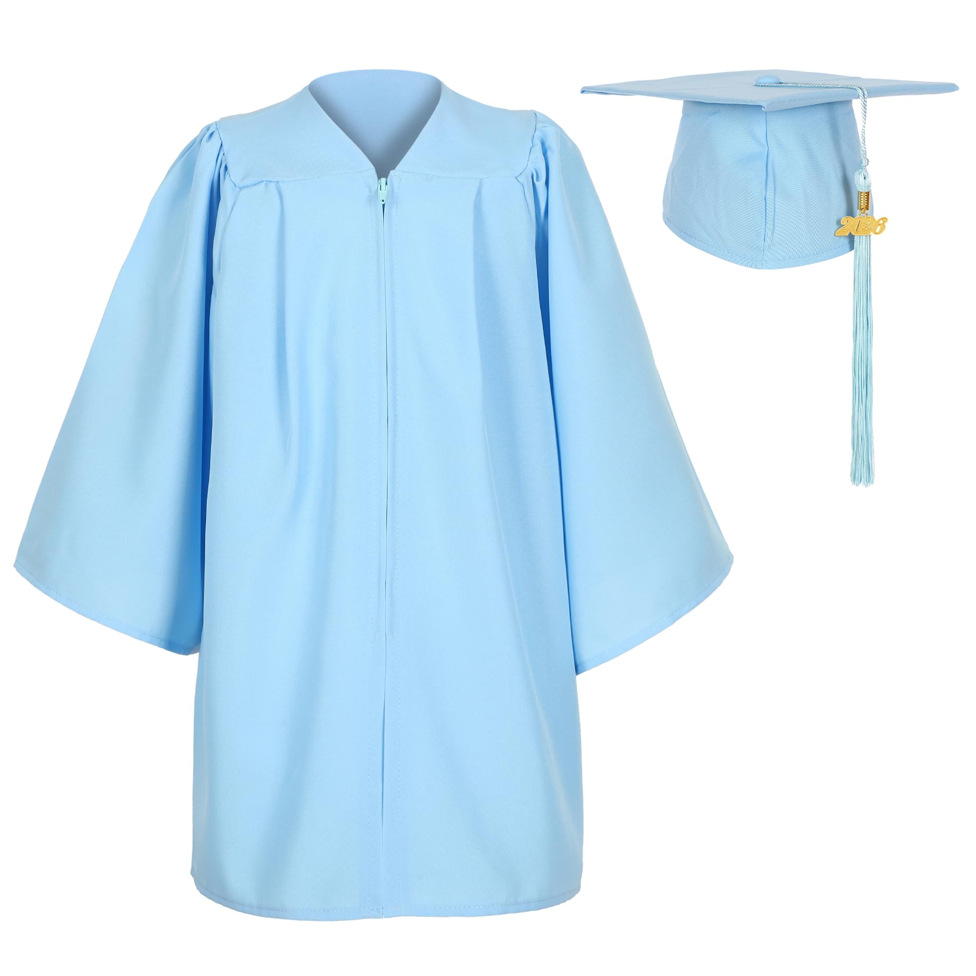 Matte Kindergarten Preschool Graduation Gown Cap 2026