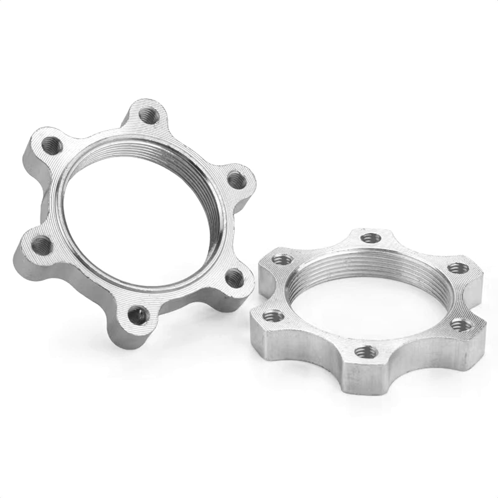KIEVODE 2 PCS 44MM Bike Freewheel Threaded Hubs Disk Disc Aluminium Alloy Brake Rotor 6 Bolt Bicycle Flange Adapter