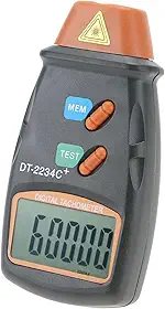 Tacômetro Digital Profissional Medidor RPM Com Função de Registro de Dados Não Portátil de Alta Frequência de Amostragem Visor LCD Transparente Alta Precisão de Medição