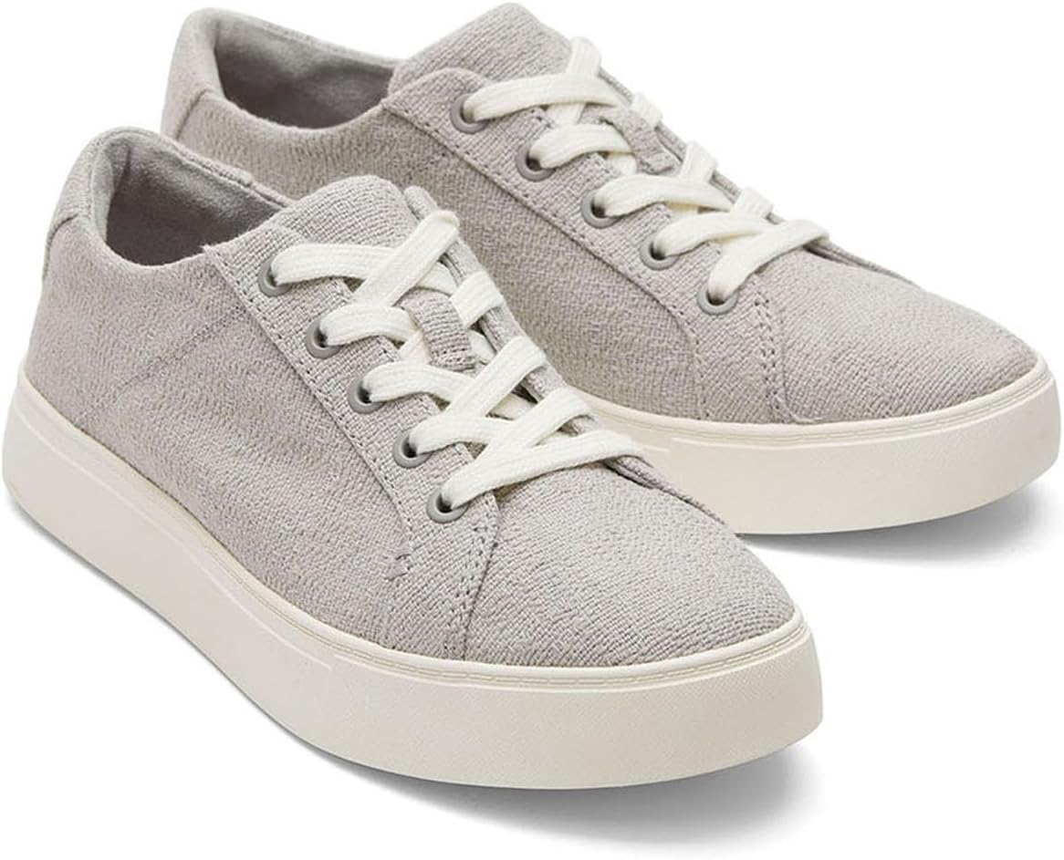 TOMS Womens Kameron Lace Up Sneakers Shoes Casual - White - Image 3