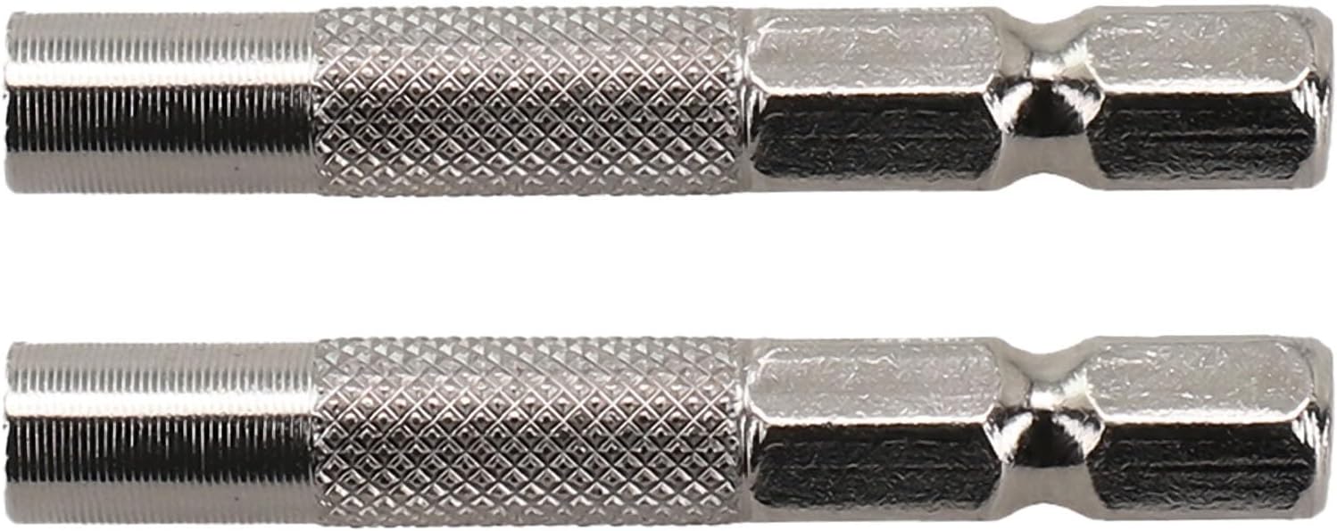 Hex Shank Adapter 6.35mm To 4mm, /4 Inch Bit Holder For 4mm Bits, Electric Screwdriver Socket Converter, Chrome Vanadium Steel Power Drill Extension Rod