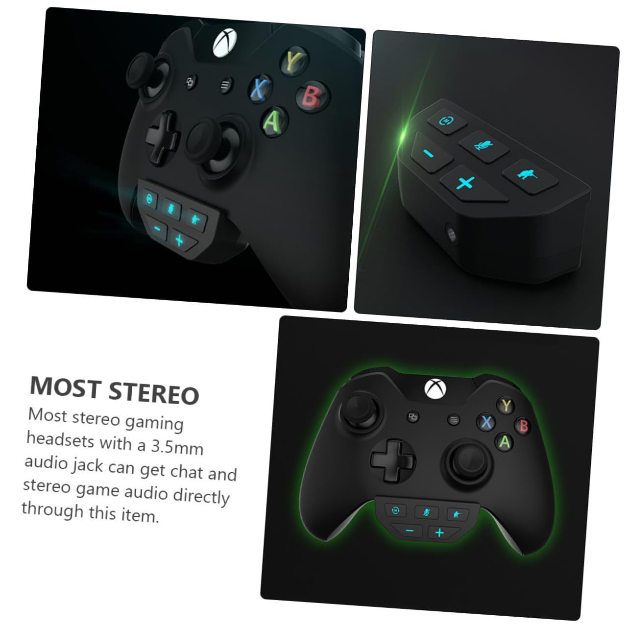DOITOOL 2stücke Game Controller Headset Adapter Für Kopfhöreranschluss Einfache Chat-audioanpassung Material Kompatibel Mit Meisten Gaming-headsets