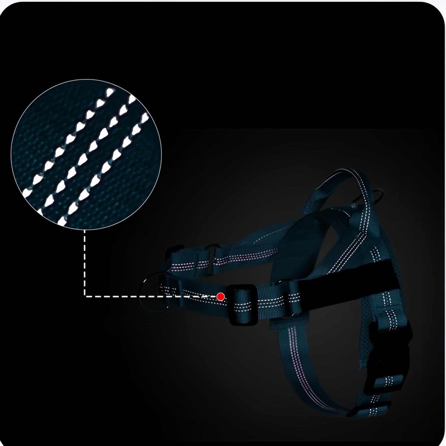 Arnés antitirones para Perros – Chaleco Ajustable con Clip Delantero, Material Transpirable Suave Acolchado, Anilla en D Resistente, asa Fuerte para Perros pequeños y Grandes,Latón,XL