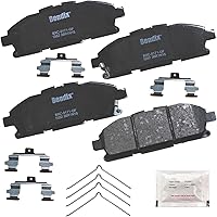 Vista 392 de Pastillas de Freno Delanteras Cerámicas Bendix Priority1 CFC430A para Modelos Selectos INFINITI G35, I30, Nissan 350Z, Altima, Juke, Maxima, Sentra