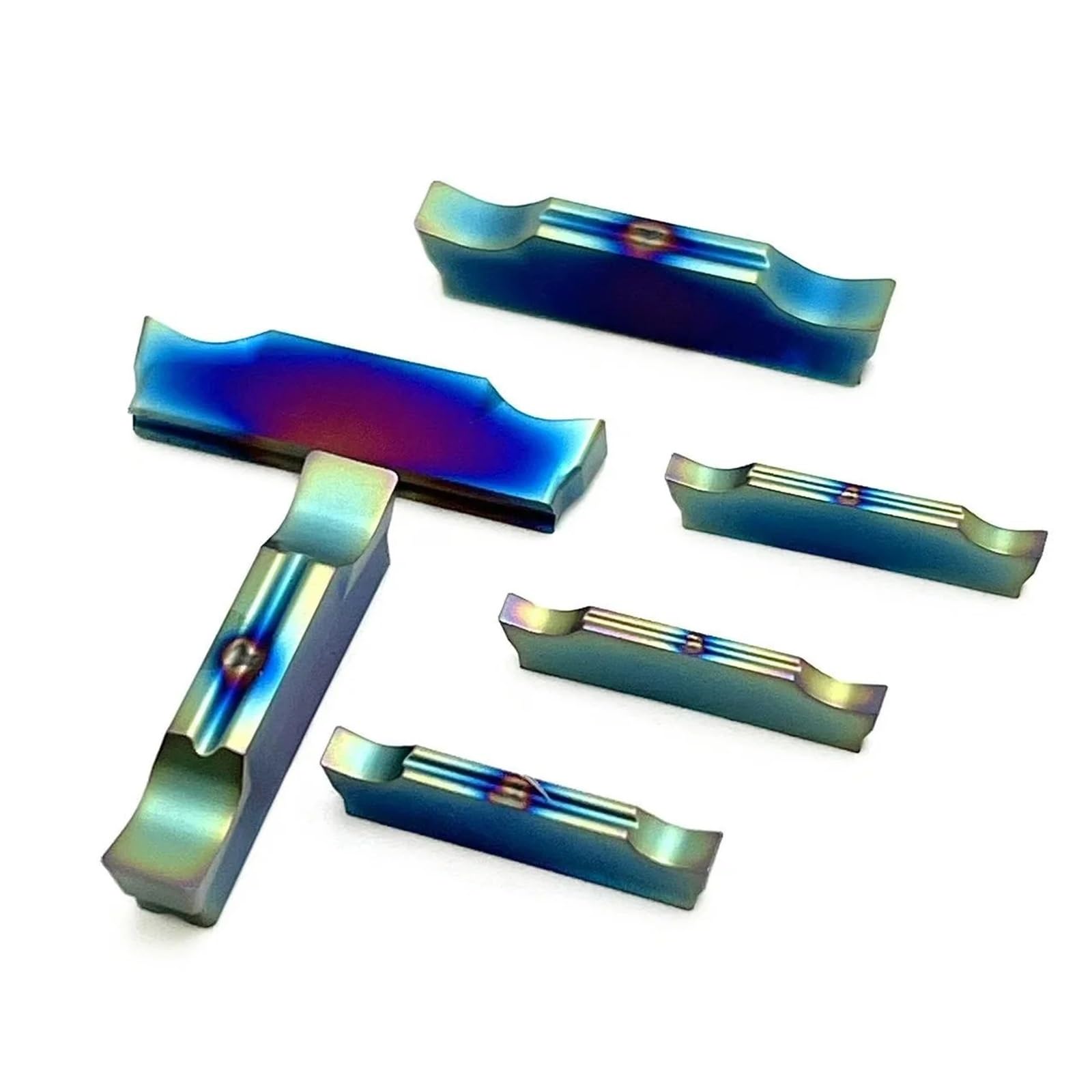 Outil De Tour À Lame En Acier Trempé, Alliage CNC Bleu, 10 Pièces(MGGN300-JM KT7030)