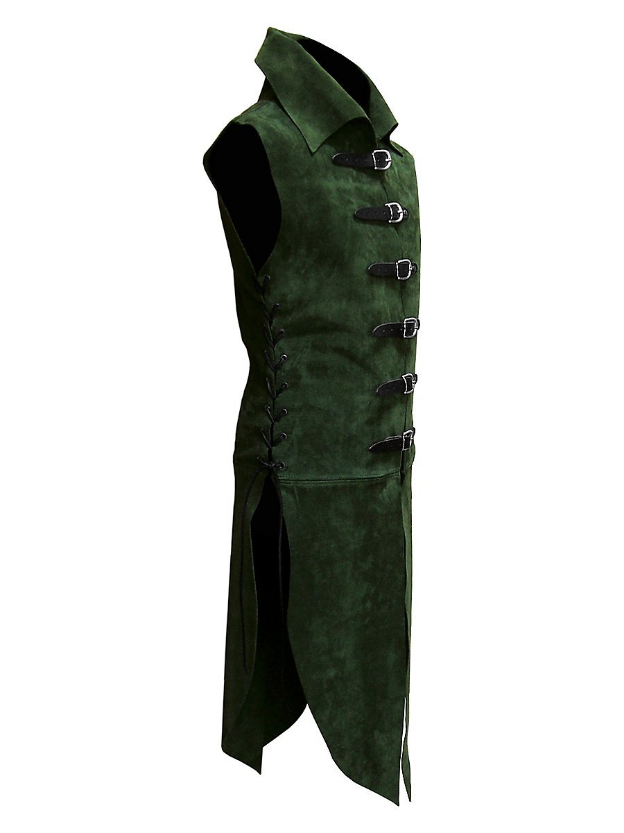 Andracor Handgefertigter Wams aus Leder für Waldelfen und andere Wildnis Charaktere - Verkleidung - Kostüm - LARP, Mittelalter, Cosplay