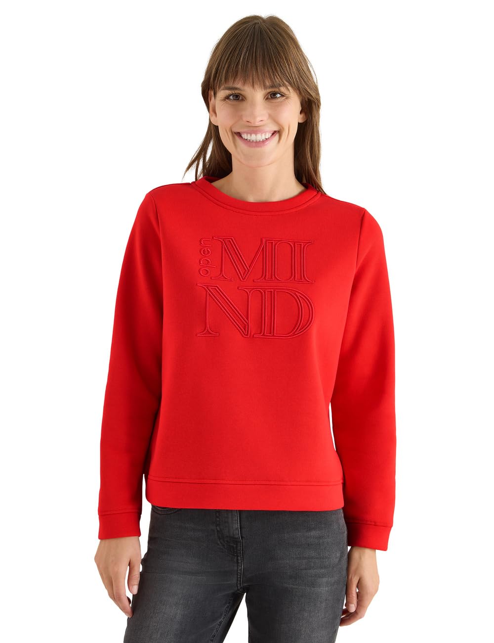 Cecil Damen Sweatshirt mit Stickerei
