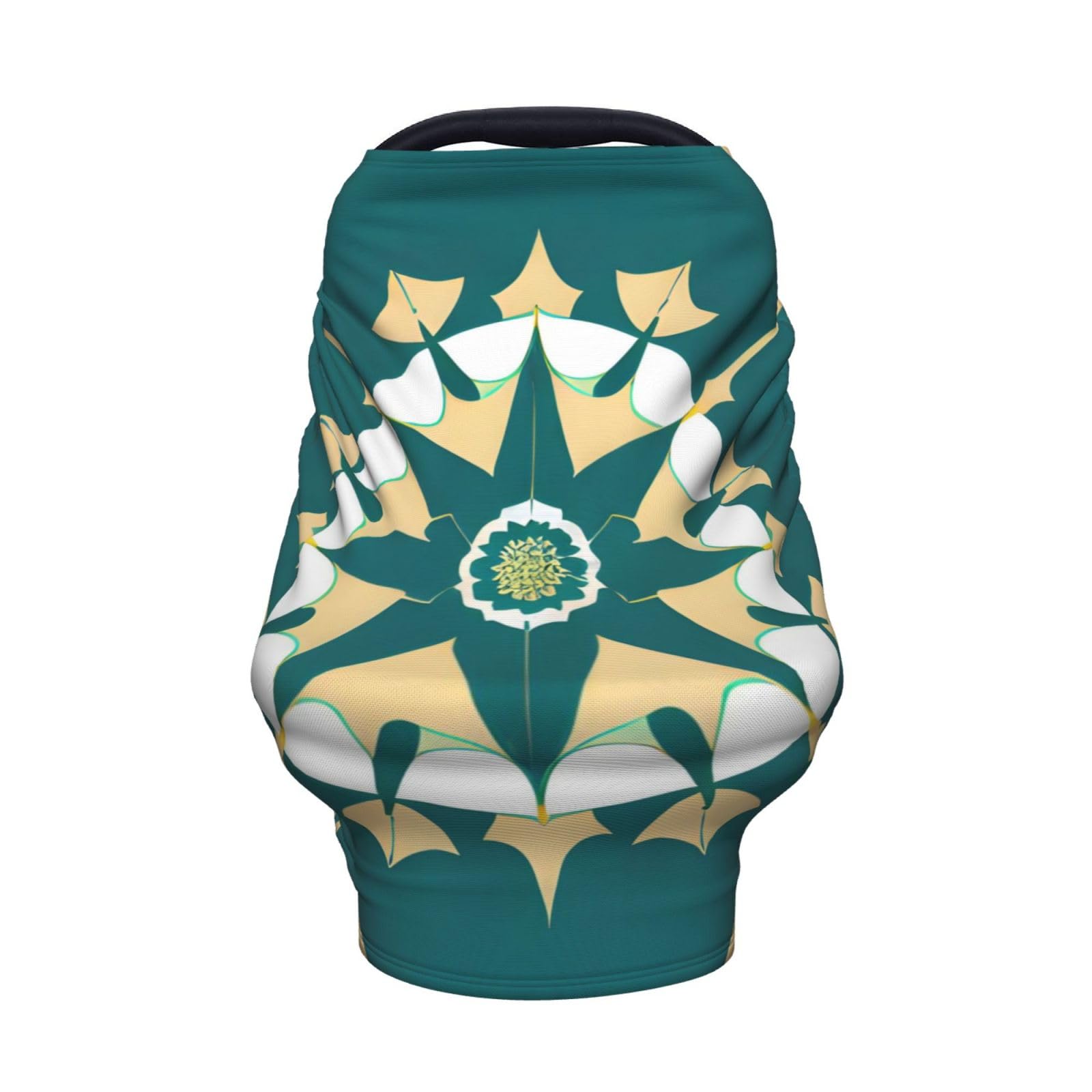 XZDHYZ Exotic style floral Versatile full-print Stroller Chair Cover/Nursing Cover, specially designed for your baby, Black