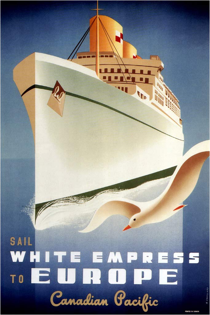 Amazon.com: Canadian Pacific Sail White Empress to Europe Canada