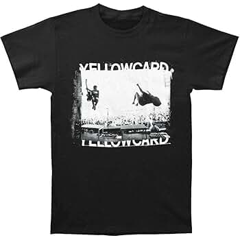 yellow card イエローカード バンドTシャツ Amazon.com: Yellowcard Yellow Logo T-Shirt, Men's Unisex