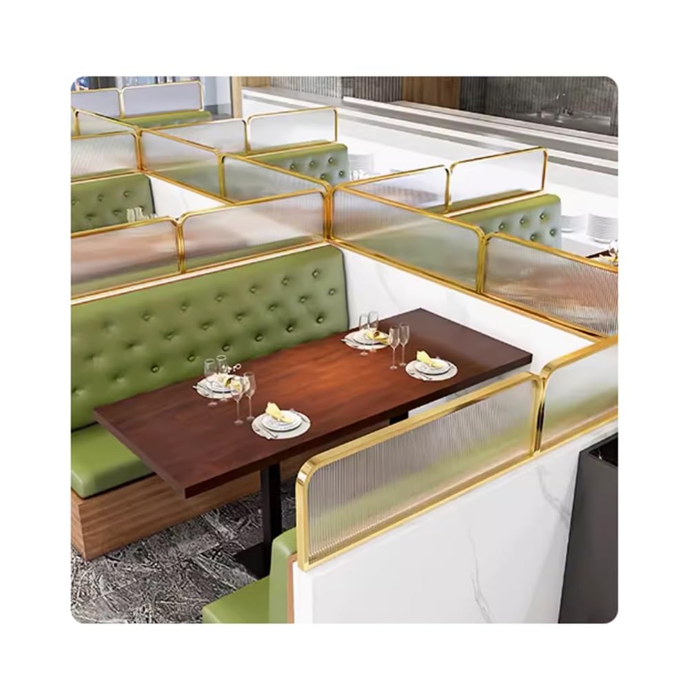THKSGIV Freestanding Desk Privacy Divider, Custom Made Changhong Glass, Deck Screen Cut Off Dining Room Bar Fence Partition Decorate(90x30cm)