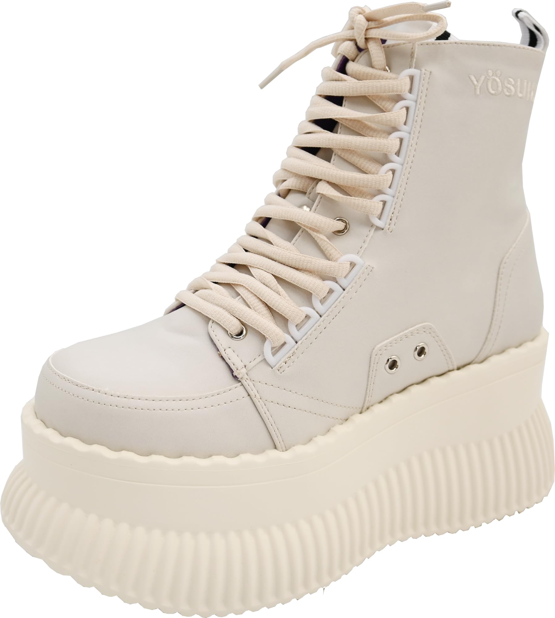 Amazon.co.jp: Yosuke 4460084 Women's Fashion Boots, Ivory
