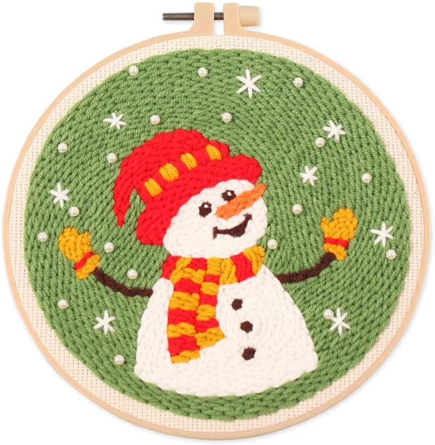 Lomeeery Christmas Punch Needle Kit for Beginners, Punch