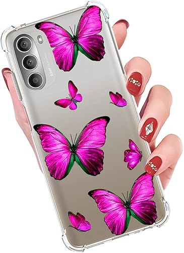 Vista 19 de Funda para Moto G 5G 2022, XT2213 XT2213-1 Linda funda, funda transparente y flexible de TPU de goma suave de silicona para Motorola Moto G 5G 2022