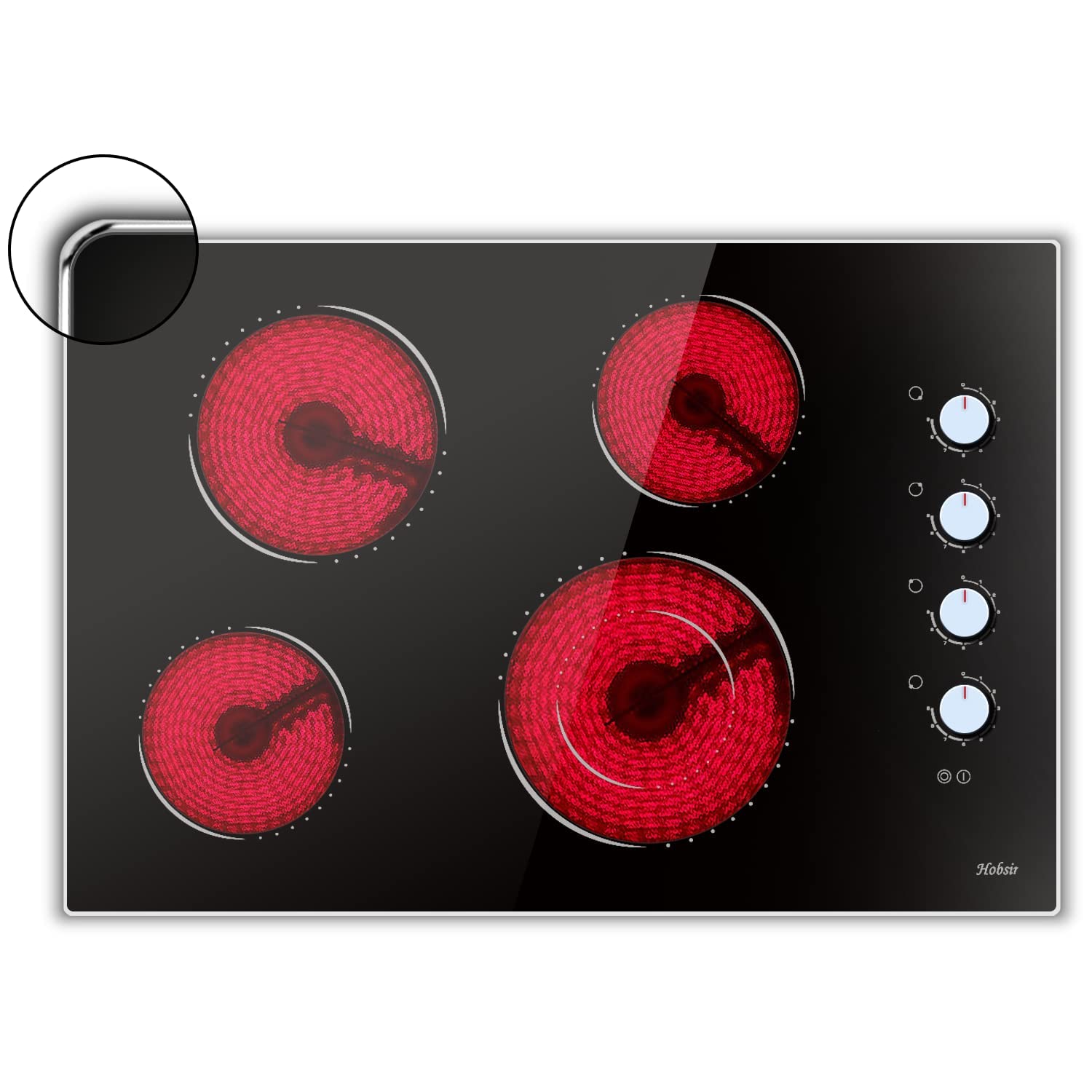Hobsir 30 Inch, 4 Burner Electric Stove Top