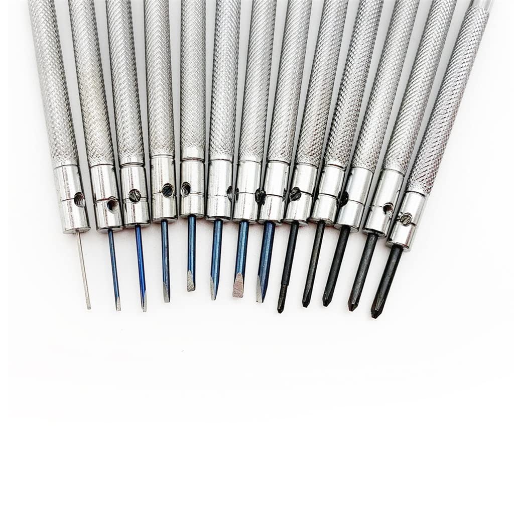 0,6mm-2,0mm 13-teiliges Uhrmacher-Set Uhrgläser Uhren Zubehör Reparaturwerkzeuge & Kits