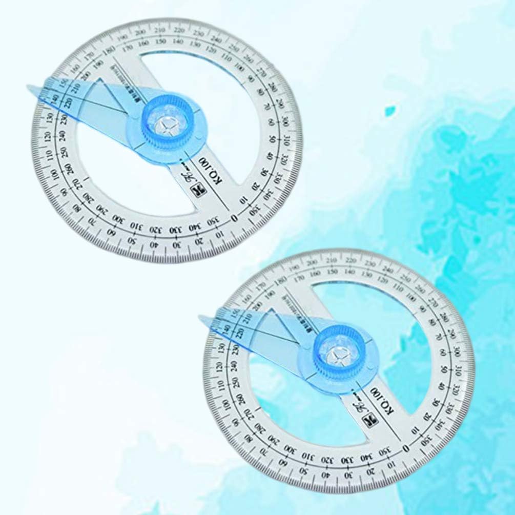 Toyvian Circle Ruler Circle Ruler Circle Ruler 2Pcs 360 Degree