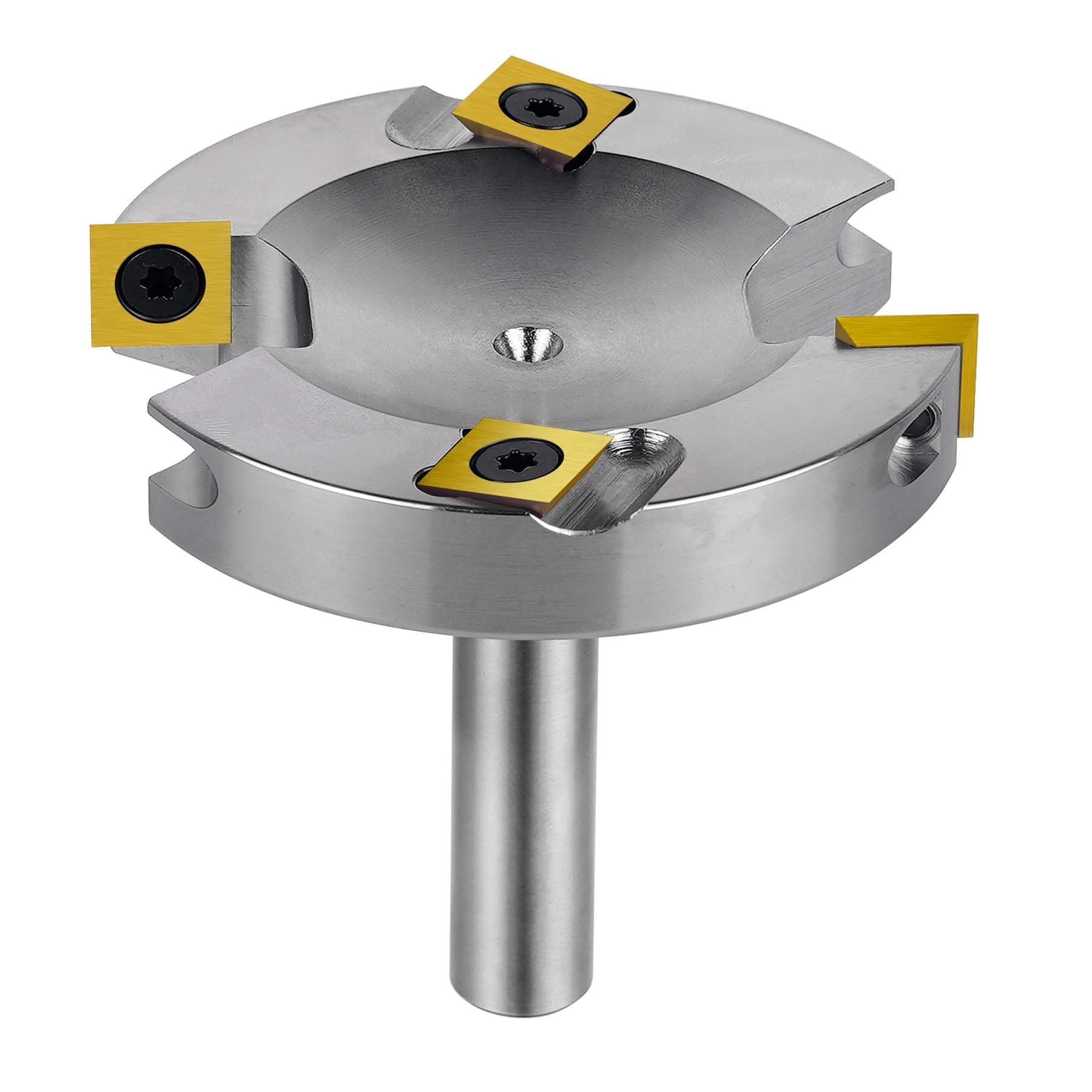 SpeTool Nickel Plating 3 Inch Extra Large Spoilboard Surfacing Router Bit 2+2 Flatten Carbide Replacement Insert Router Bit Slab Flattening Wood