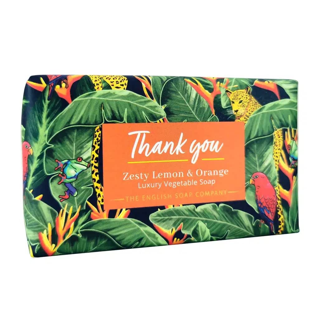 The English Soap Company Zesty Lemon & Orange Thank You Soap Bar 190g