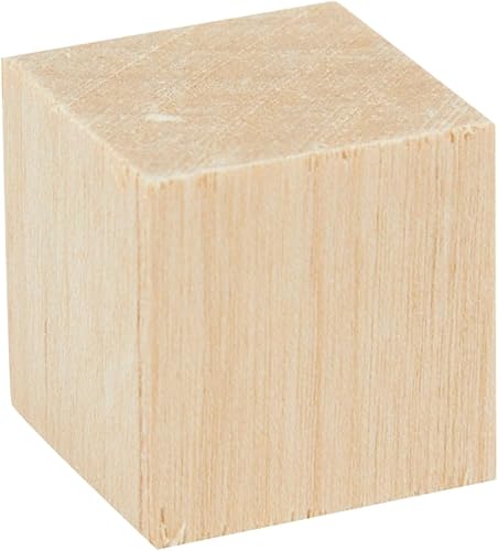 Miniatura 5 de Bright Creations Cubos de madera sin terminar para manualidades de bricolaje, juego de bloques de madera de 34 pulgadas (paquete de 250) - Cubos de