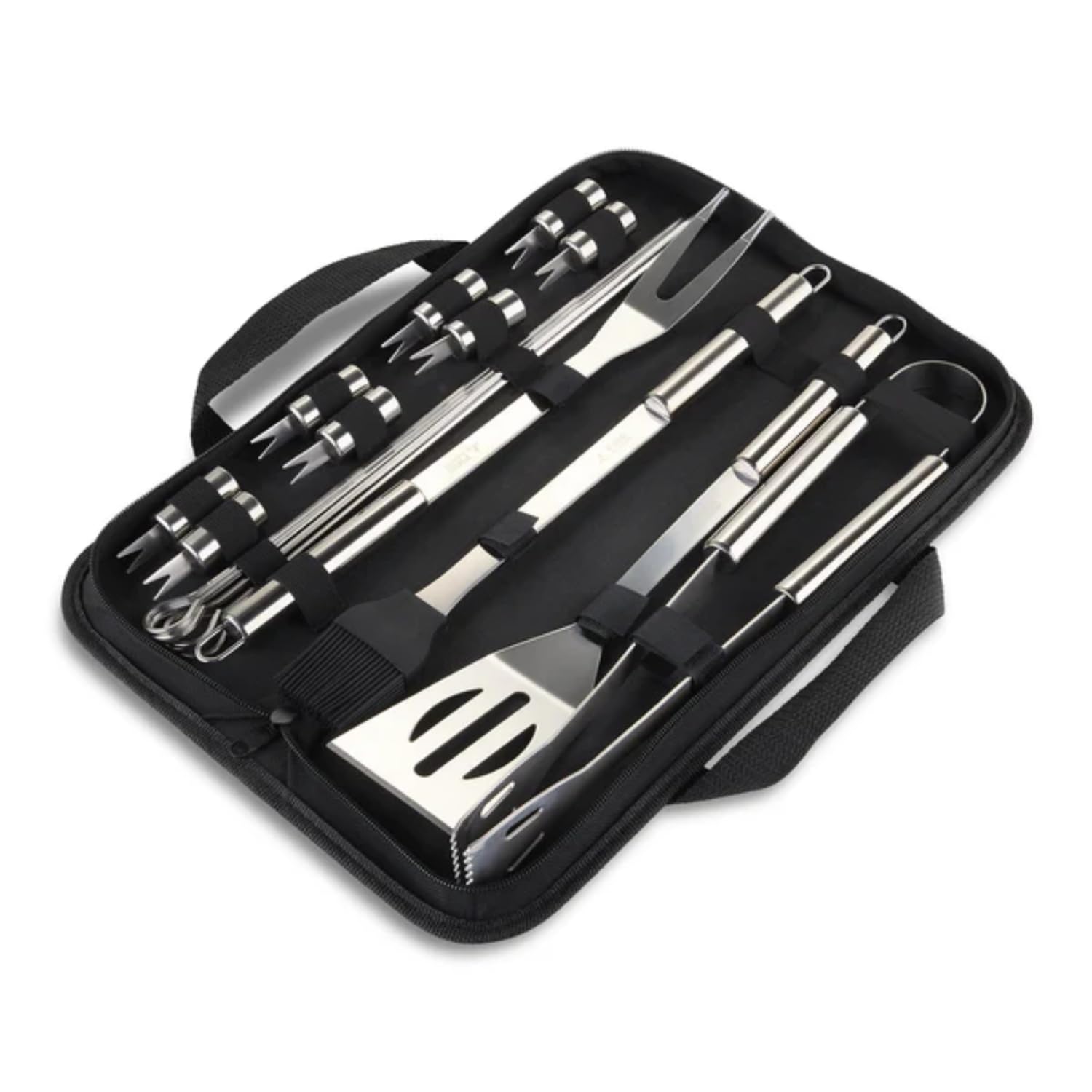 Fire Mountain Stainless Steel 18-Piece BBQ Tool Set