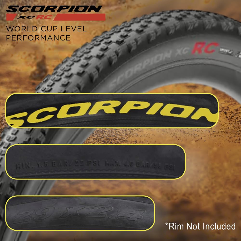 Amazon.com : Pirelli Scorpion XC RC Yellow Label (29 x 2.4) Peak