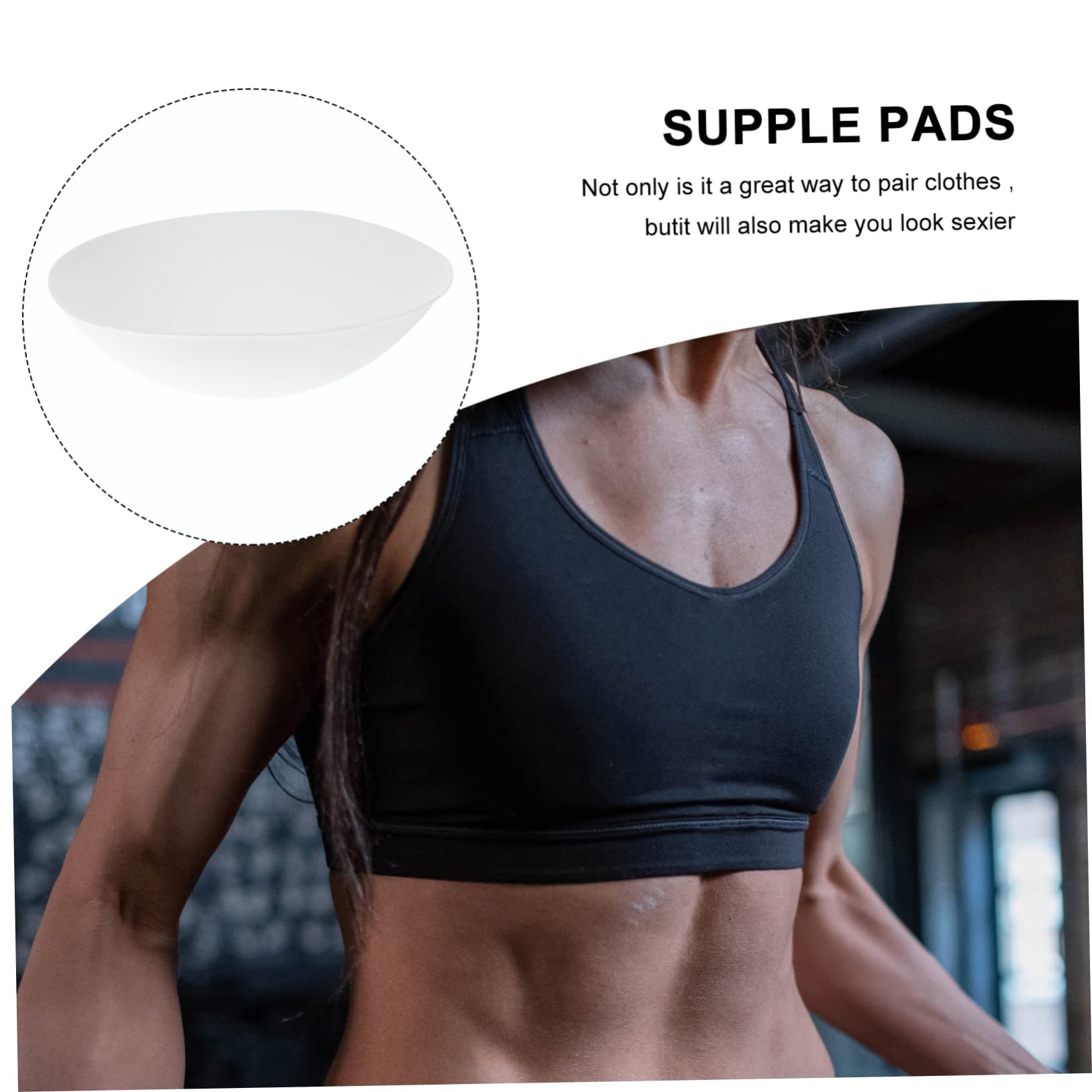 20pares Almohadillas Para Sujetadores Redondas Inserciones Transpirables Para Sujetadores Deportivos Rellenos De Poliéster Para Bikini y Trajes De Baño Comodidad y Adaptabilidad