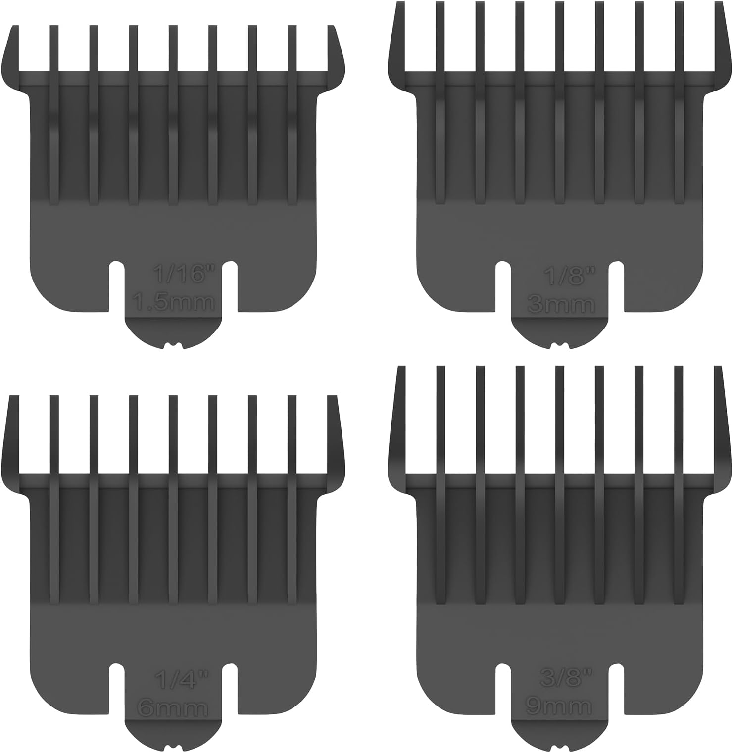 Professional T-Blade Trimmer Guard Combs, Great for Zero Gapped Trimmers Attachment, Compatible with 698/711 Grooming Kit