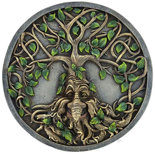 Fiesta Studios Tree Ent- Tree of Life Plaque Wall Plaque Garden Decor Home Decor H18cm