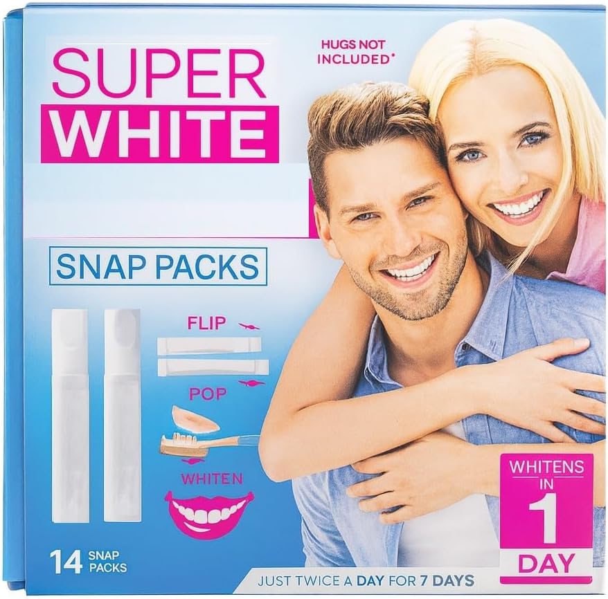Professional Tooth Whitening Kit – 14 Snap Packs | Fast Results in 1 Day | Whitens Teeth for Men & Women | Easy 20-Minute Daily Use | Bright Confident Smile