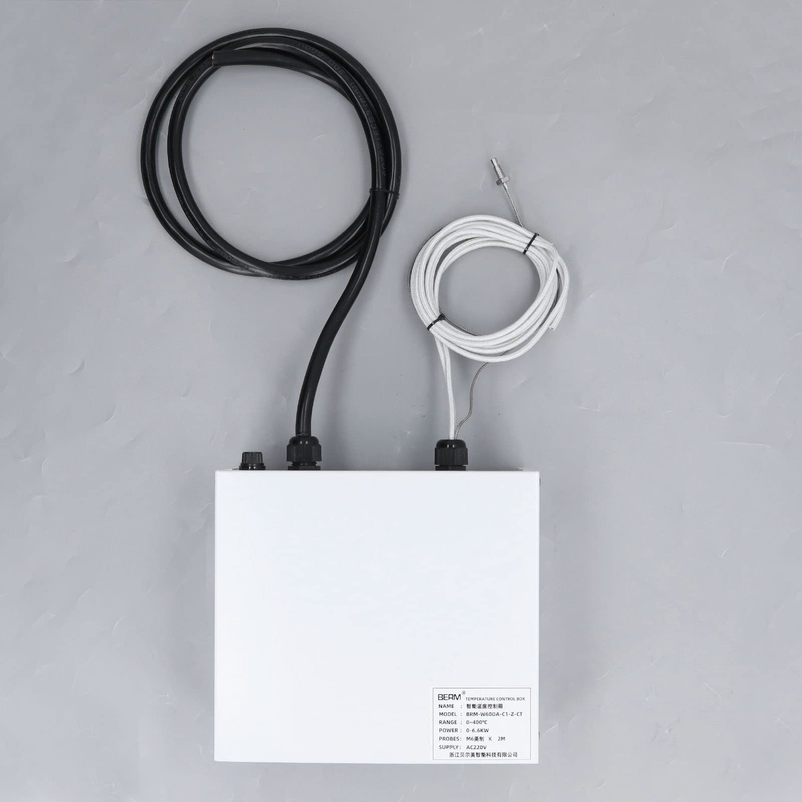 Controlador de Temperatura PID, Acero Inoxidable AC220V Caja de Control de Temperatura Pantalla Clara para Tanques de Agua Pequeños (#2)
