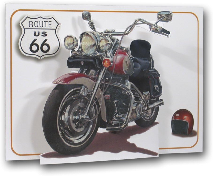 Motorbike - Harley Davidson - Pictoria Press 3D Pop Up Greeting Card